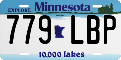 MN license plate 779LBP