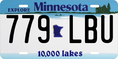 MN license plate 779LBU