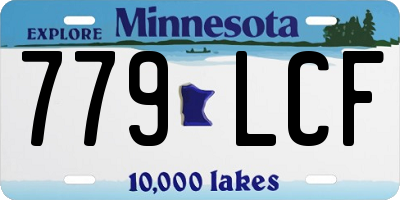 MN license plate 779LCF