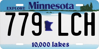 MN license plate 779LCH