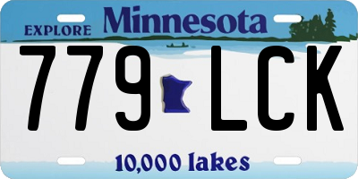 MN license plate 779LCK