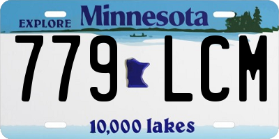 MN license plate 779LCM