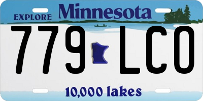 MN license plate 779LCO