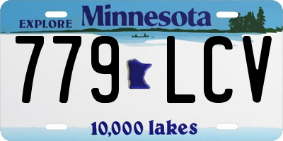 MN license plate 779LCV