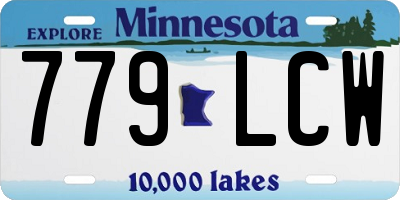 MN license plate 779LCW