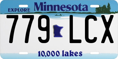 MN license plate 779LCX