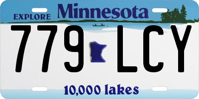 MN license plate 779LCY