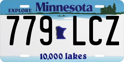 MN license plate 779LCZ