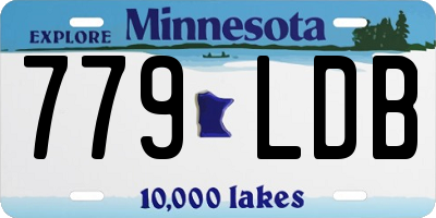 MN license plate 779LDB
