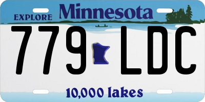 MN license plate 779LDC