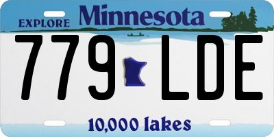 MN license plate 779LDE