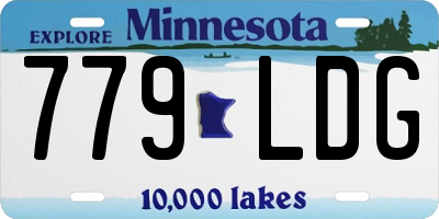MN license plate 779LDG