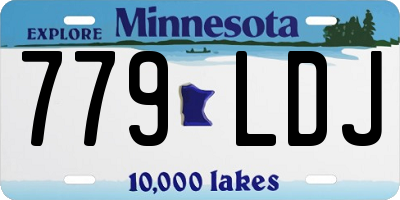 MN license plate 779LDJ