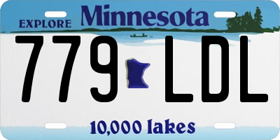 MN license plate 779LDL
