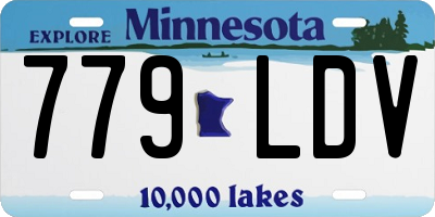 MN license plate 779LDV