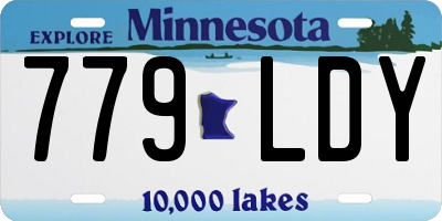 MN license plate 779LDY