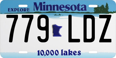 MN license plate 779LDZ
