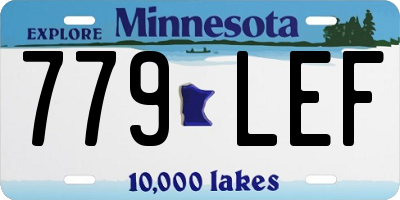 MN license plate 779LEF