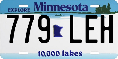 MN license plate 779LEH