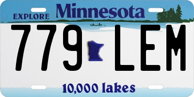 MN license plate 779LEM