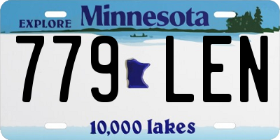 MN license plate 779LEN
