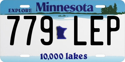 MN license plate 779LEP