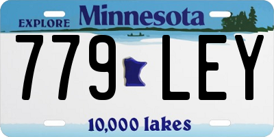 MN license plate 779LEY