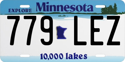 MN license plate 779LEZ
