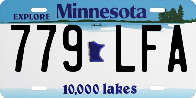MN license plate 779LFA