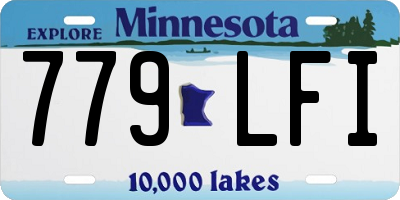 MN license plate 779LFI