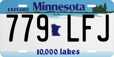 MN license plate 779LFJ