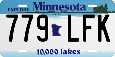 MN license plate 779LFK