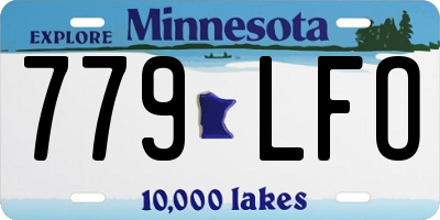 MN license plate 779LFO