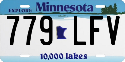 MN license plate 779LFV