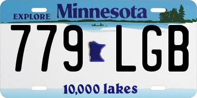 MN license plate 779LGB
