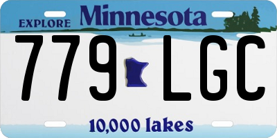 MN license plate 779LGC
