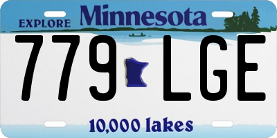 MN license plate 779LGE