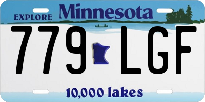 MN license plate 779LGF