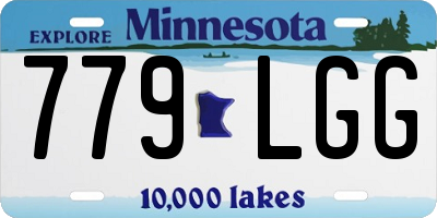 MN license plate 779LGG