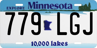 MN license plate 779LGJ