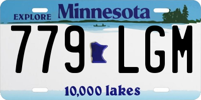MN license plate 779LGM