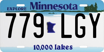 MN license plate 779LGY