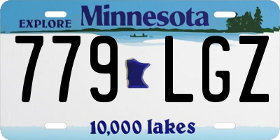 MN license plate 779LGZ
