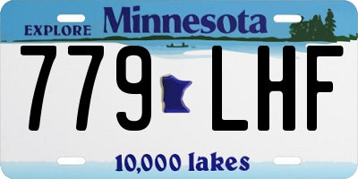 MN license plate 779LHF