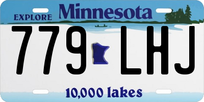 MN license plate 779LHJ
