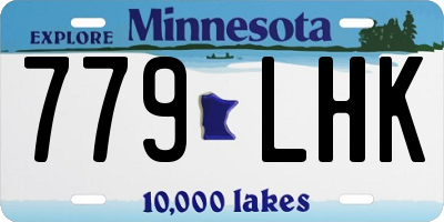 MN license plate 779LHK