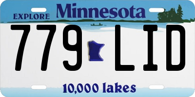 MN license plate 779LID