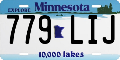 MN license plate 779LIJ