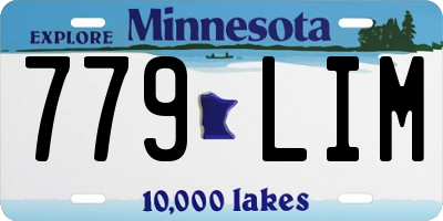 MN license plate 779LIM