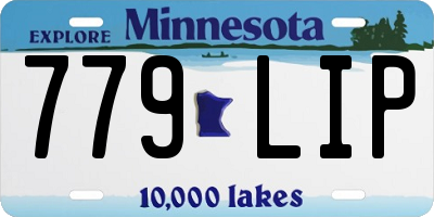 MN license plate 779LIP